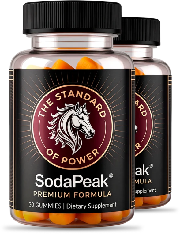 SodaPeak energy and vitality gummy bottles